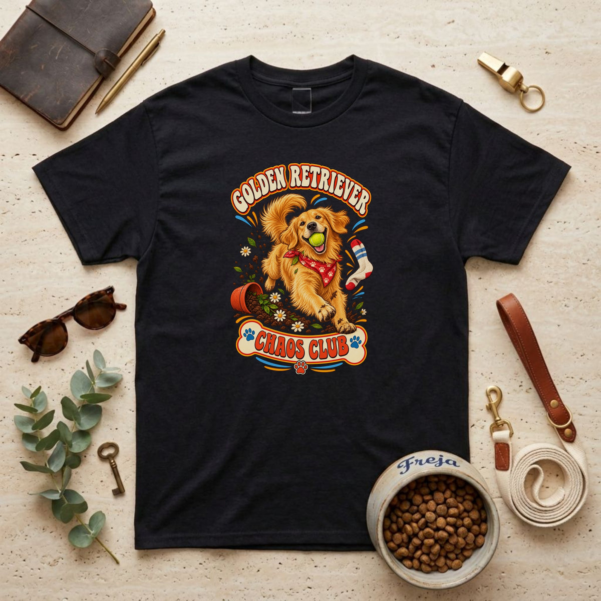 Golden Retriever Chaos Club – Unisex T-Shirt