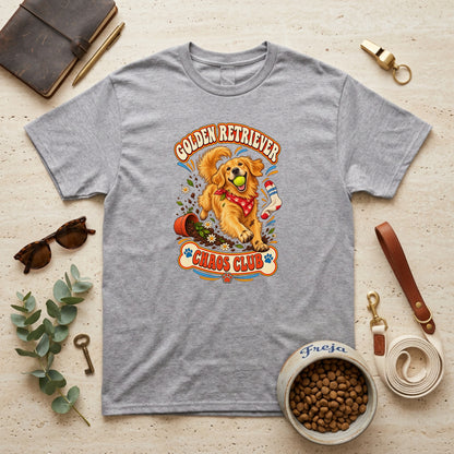 Golden Retriever Chaos Club – Unisex T-Shirt