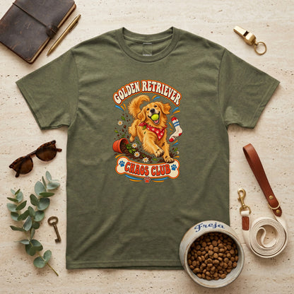 Golden Retriever Chaos Club – Unisex T-Shirt