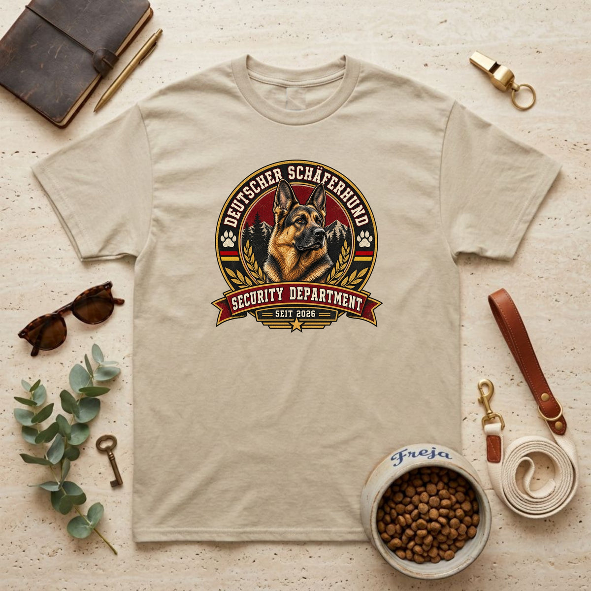 Deutscher Schäferhund Security Department – Unisex T-Shirt