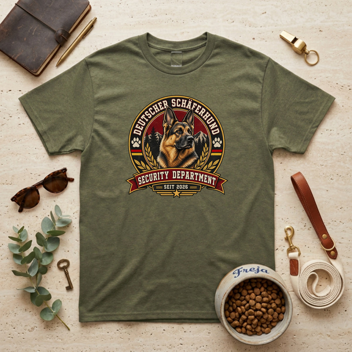 Deutscher Schäferhund Security Department – Unisex T-Shirt