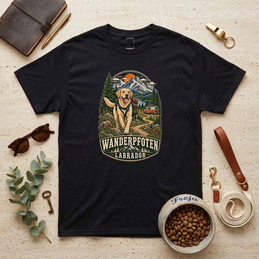 Wanderpfoten Labrador – Unisex T-Shirt