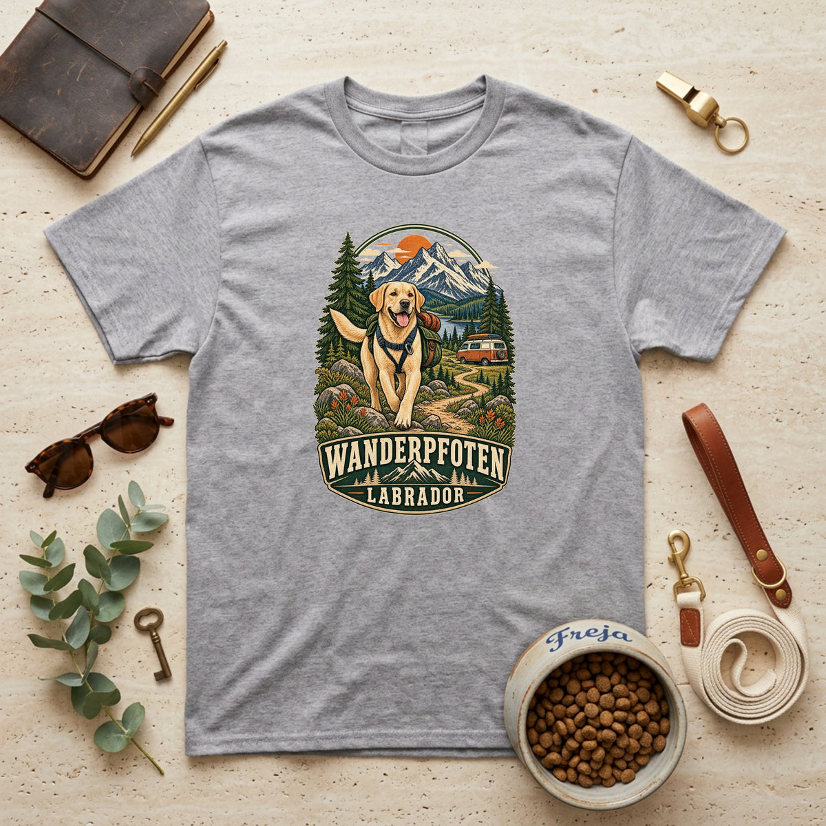 Wanderpfoten Labrador – Unisex T-Shirt