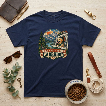 Berge Bus Pfoten – Labrador – Unisex T-Shirt