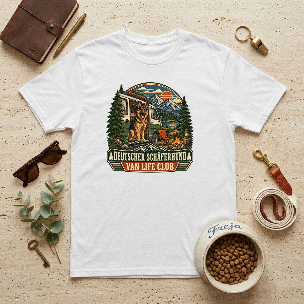 Deutscher Schäferhund Van Life Club – Unisex T-Shirt