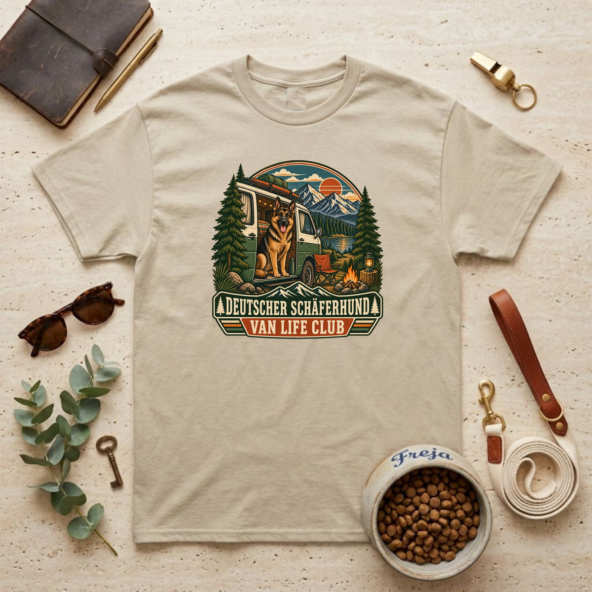 Deutscher Schäferhund Van Life Club – Unisex T-Shirt