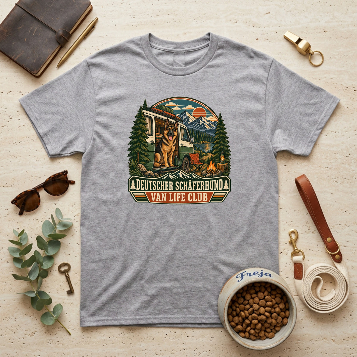 Deutscher Schäferhund Van Life Club – Unisex T-Shirt