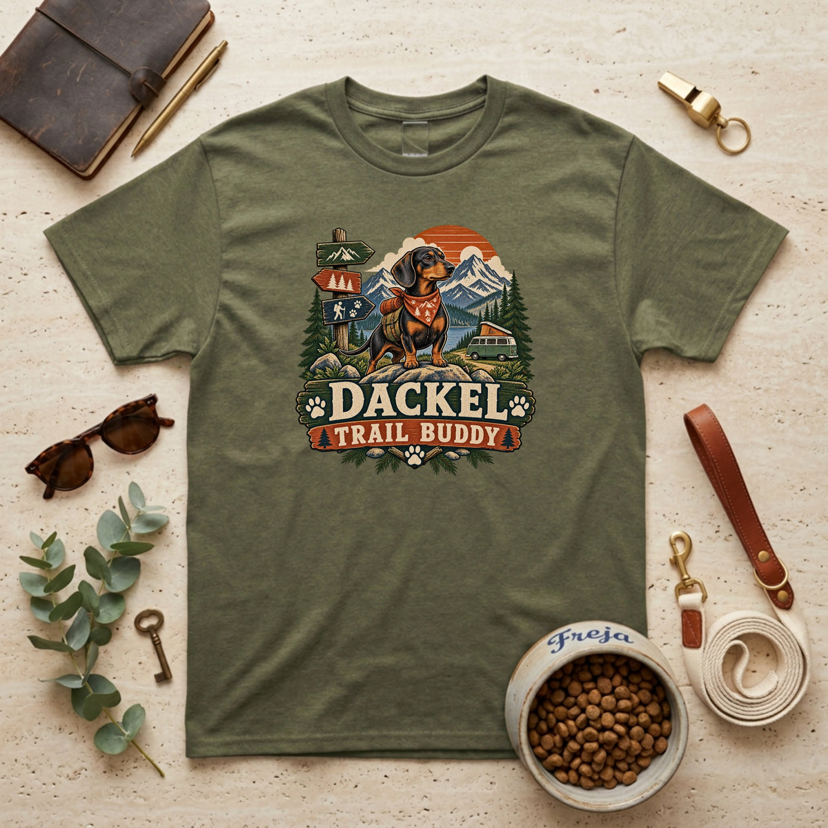 Dackel Trail Buddy – Unisex T-Shirt