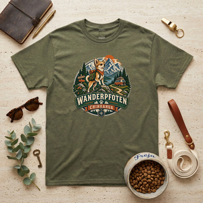 Wanderpfoten Chihuahua – Unisex T-Shirt