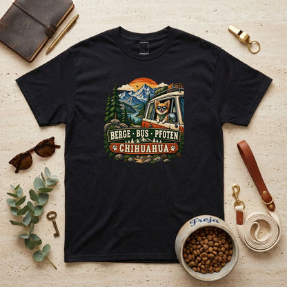 Berge Bus Pfoten – Chihuahua – Unisex T-Shirt