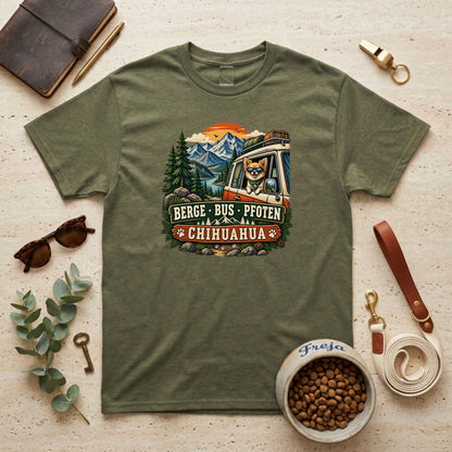 Berge Bus Pfoten – Chihuahua – Unisex T-Shirt