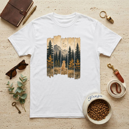 Labrador im Herbstwald – Unisex T-Shirt