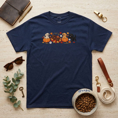 Kürbiswelpen – Unisex T-Shirt