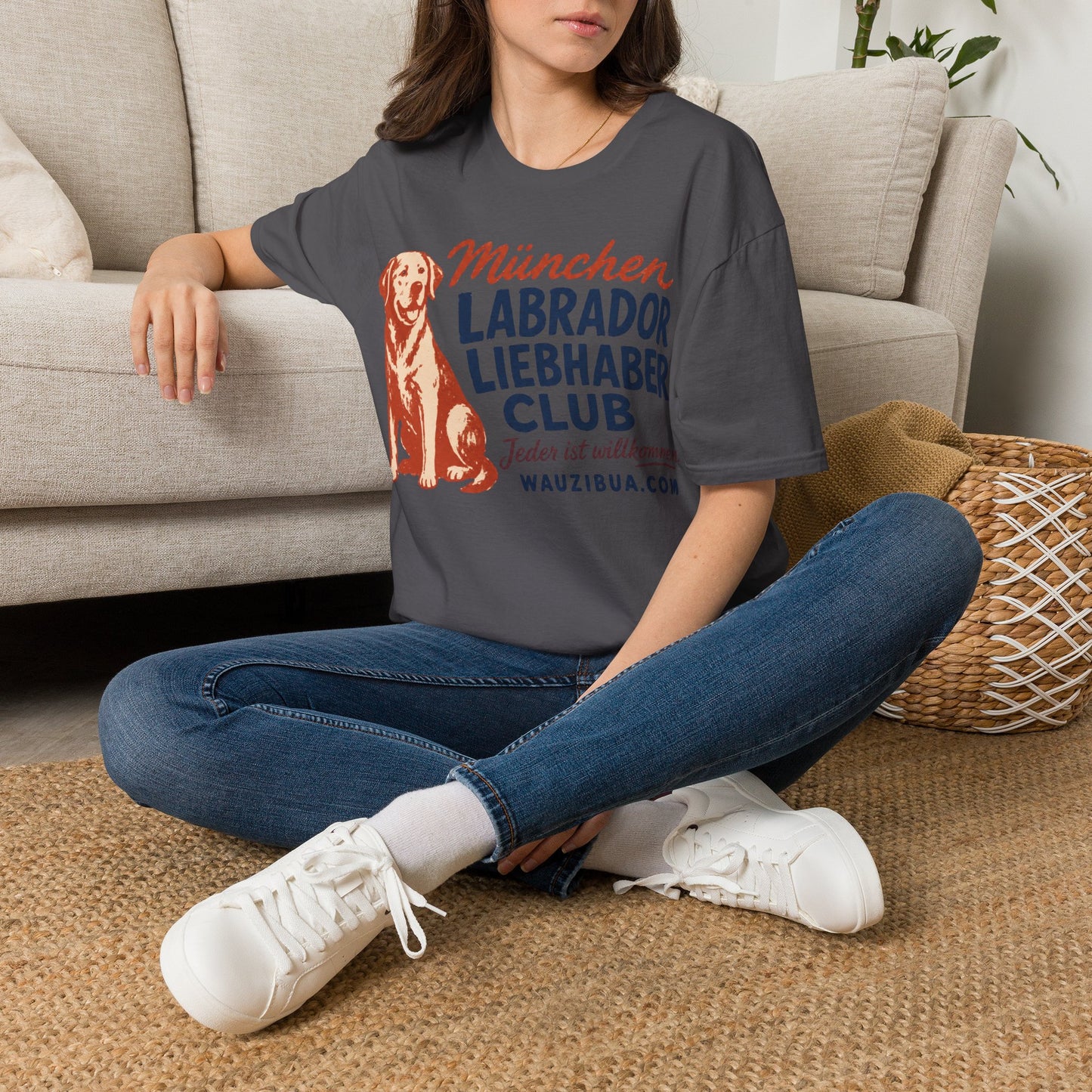 München Labrador Liebhaber Club T-Shirt — Retro Dog Lover Tee