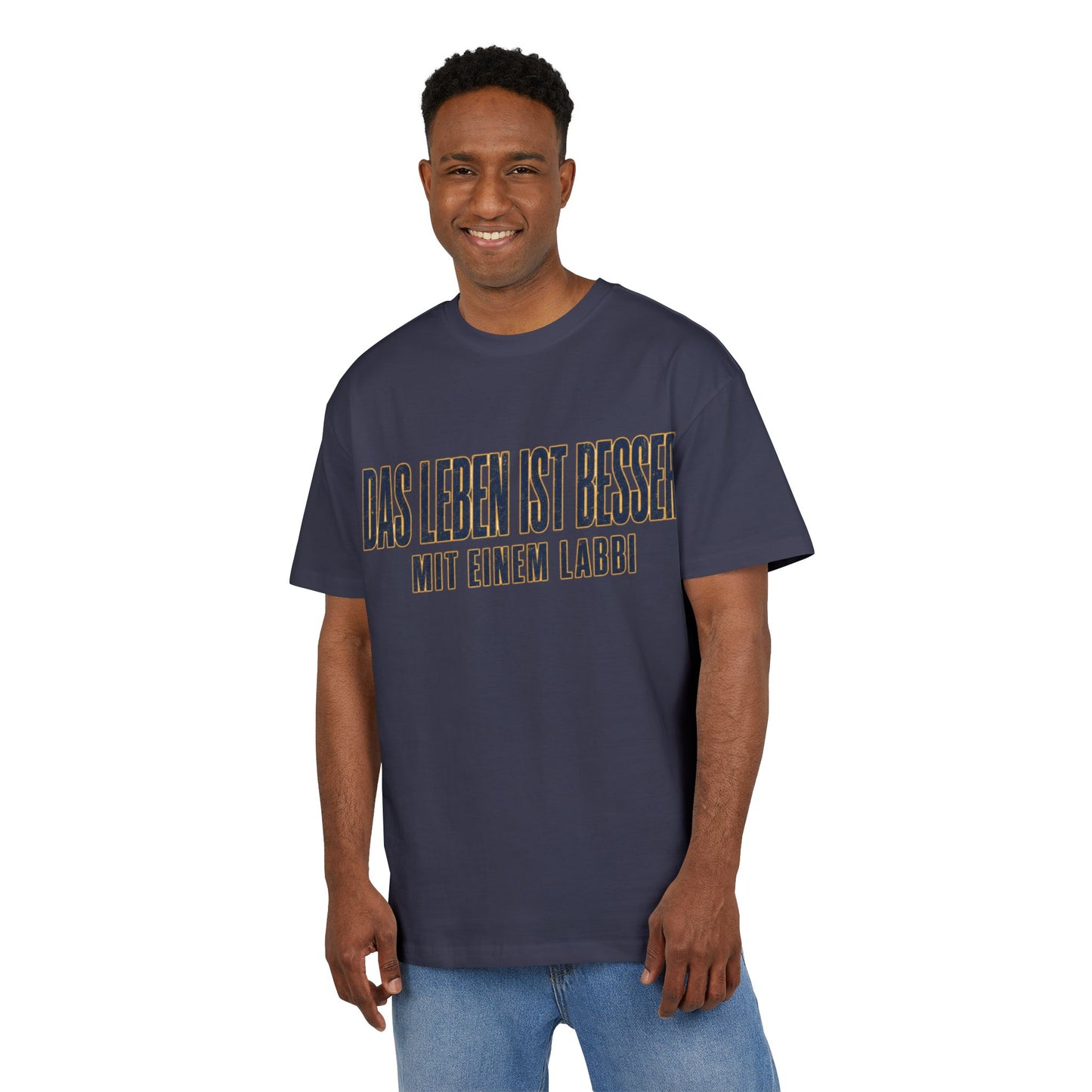 Das Leben ist besser mit einem Labbi T-Shirt | Deutsche Labrador-Spruch Shirt