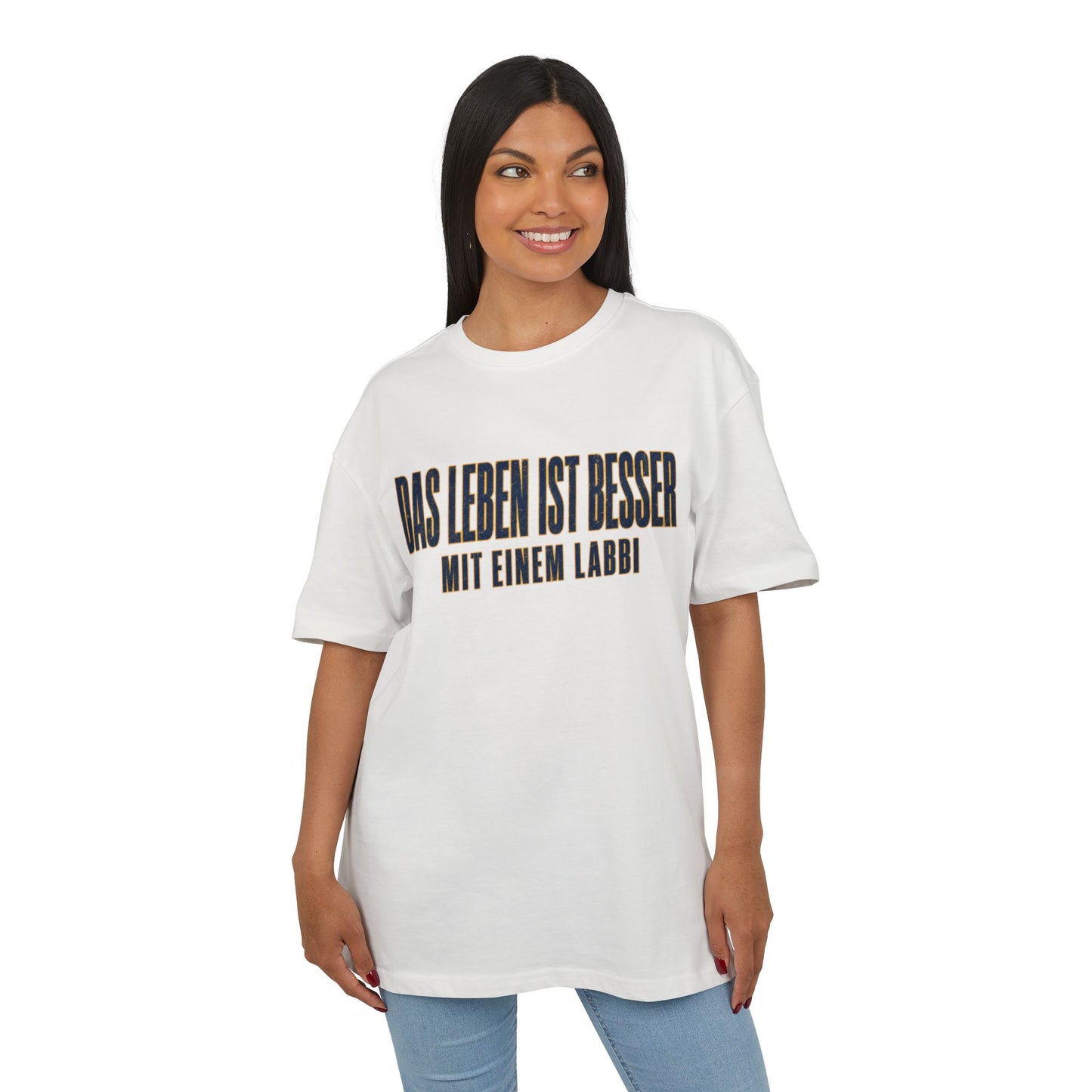 Das Leben ist besser mit einem Labbi T-Shirt | German Labrador Phrase Tee
