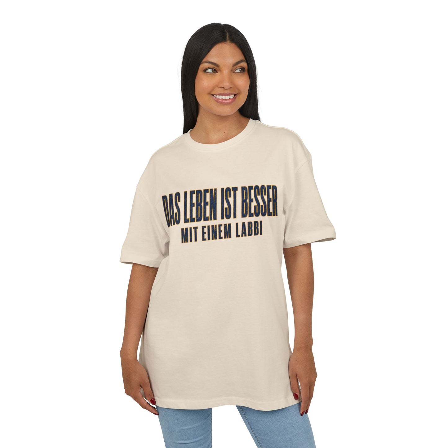 Das Leben ist besser mit einem Labbi T-Shirt | German Labrador Phrase Tee