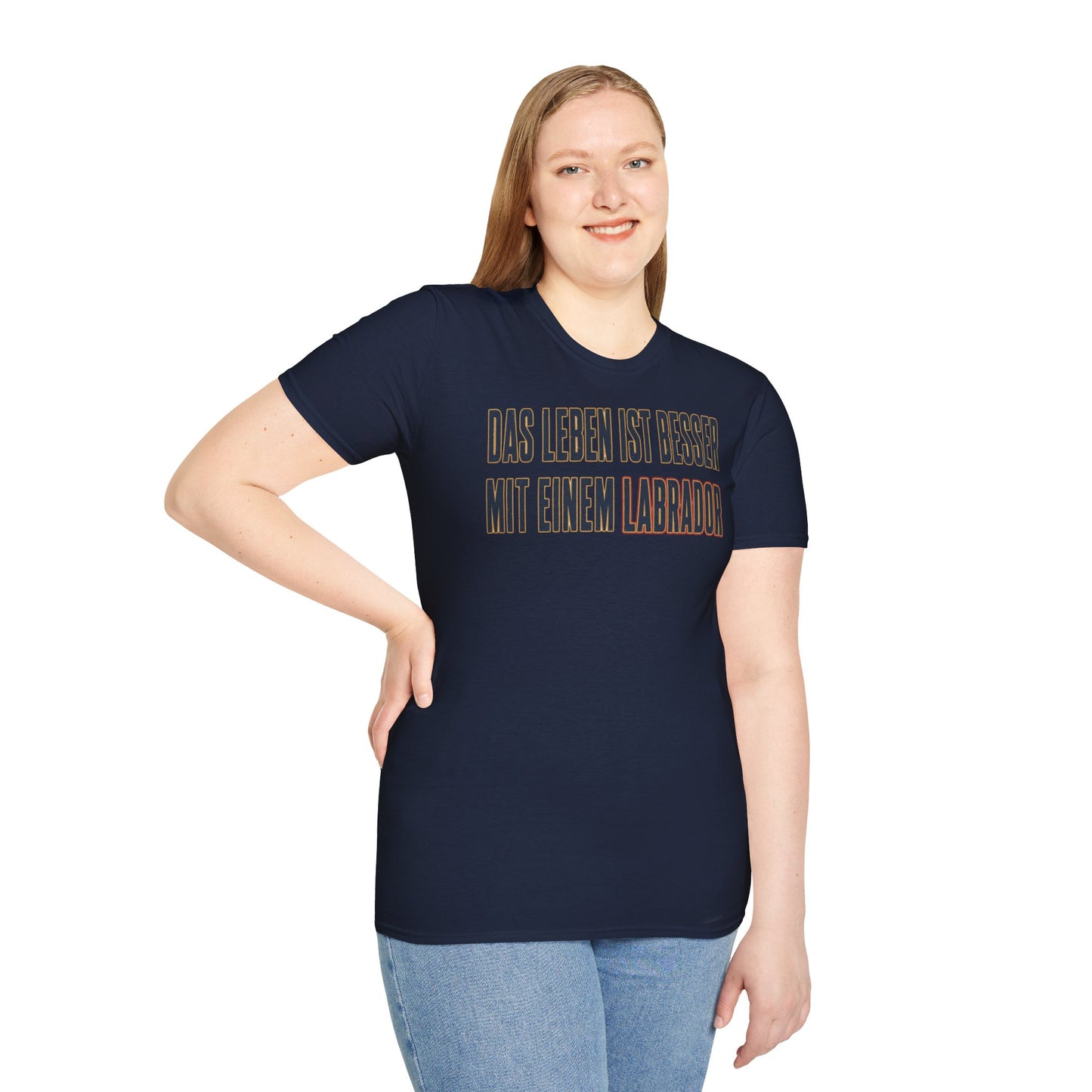 "Das Leben ist besser mit einem Labrador" Labrador-Liebhaber T-Shirt