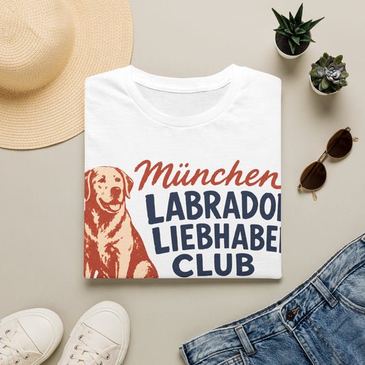 München Labrador Liebhaber Club T-Shirt — Retro Hundeliebhaber Tee