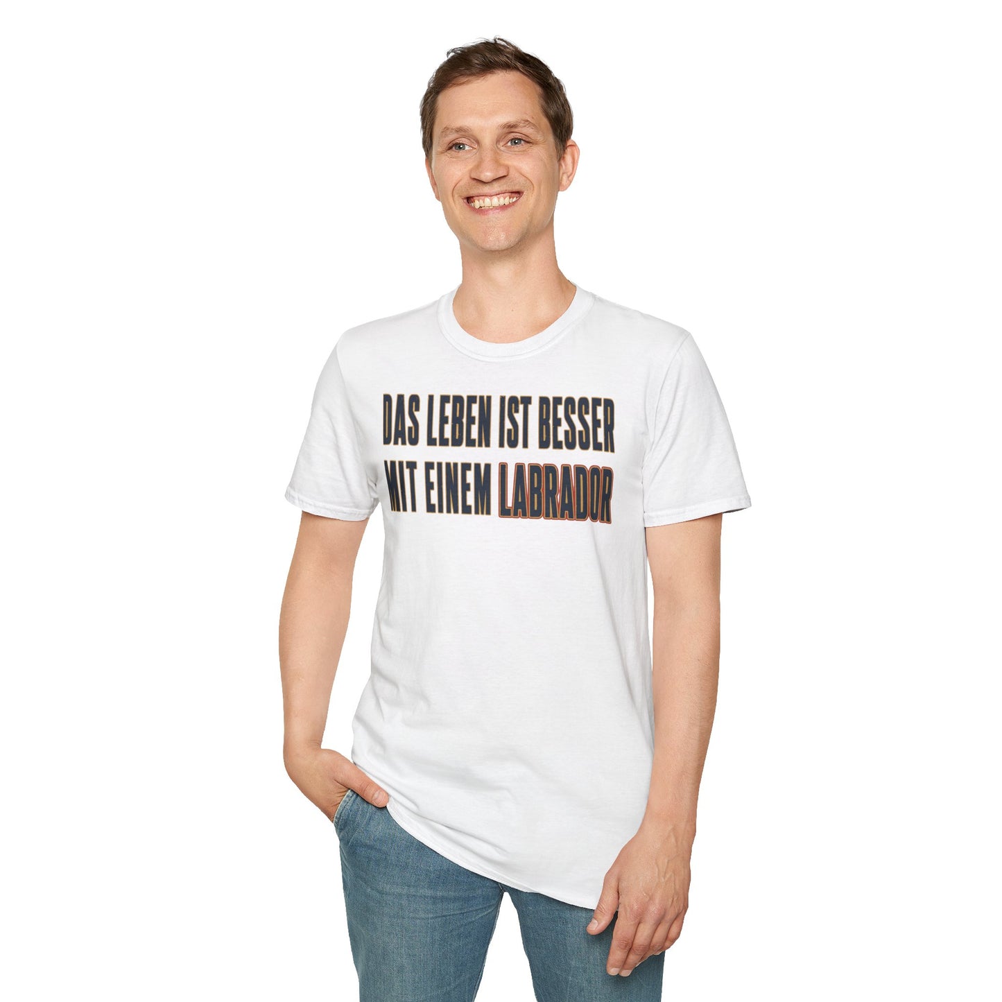 "Das Leben ist besser mit einem Labrador" Labrador-Liebhaber T-Shirt