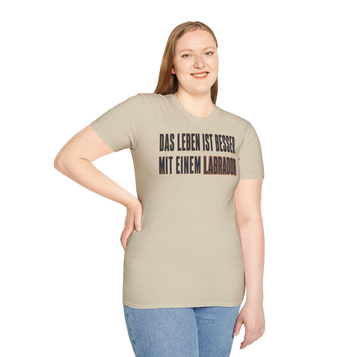 "Das Leben ist besser mit einem Labrador" Labrador-Liebhaber T-Shirt
