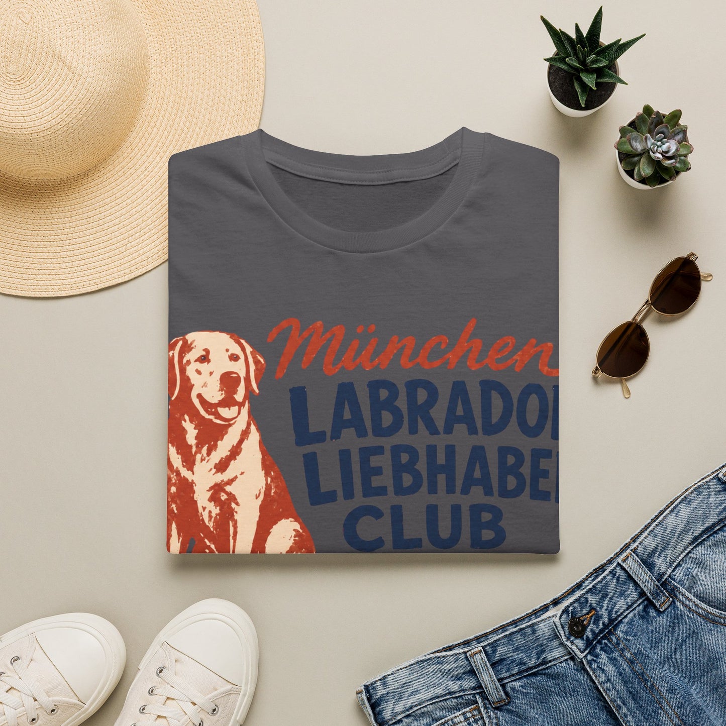 München Labrador Liebhaber Club T-Shirt — Retro Dog Lover Tee