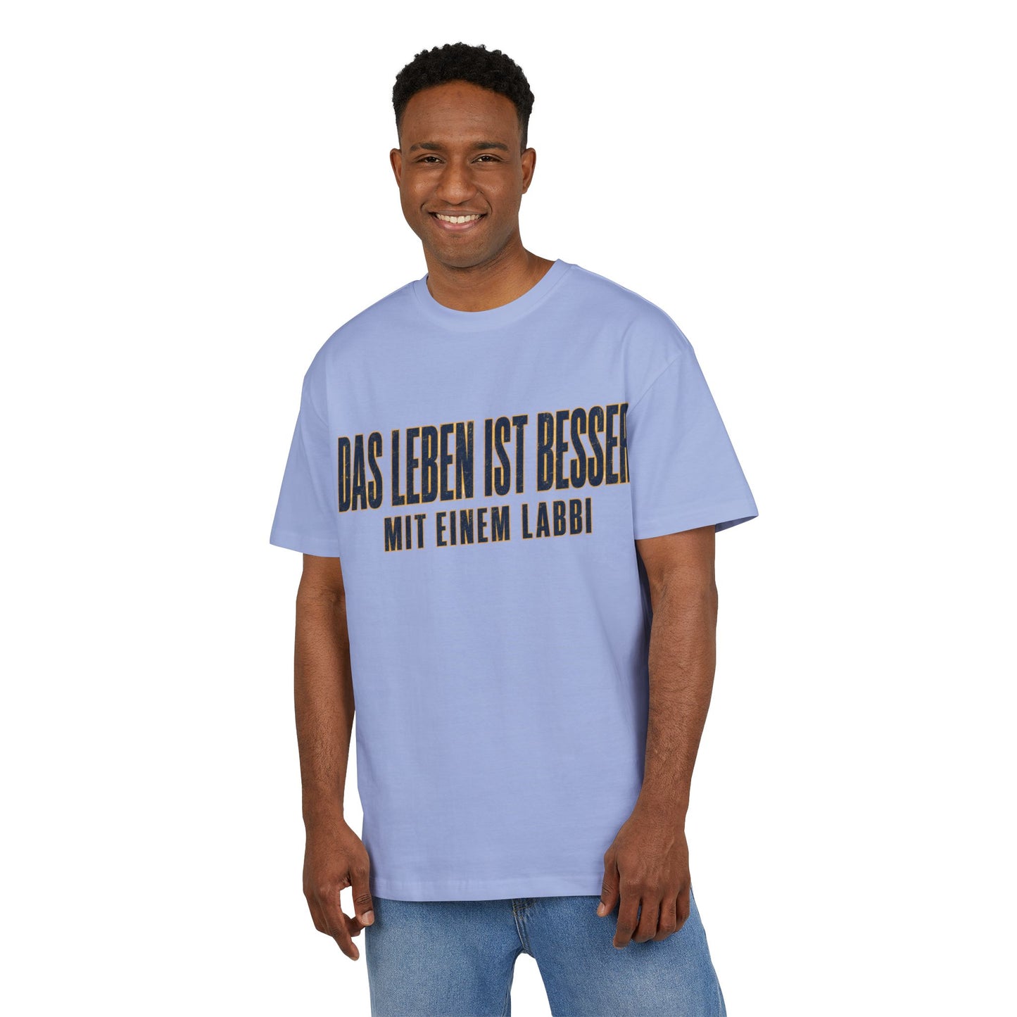 Das Leben ist besser mit einem Labbi T-Shirt | Deutsche Labrador-Spruch Shirt