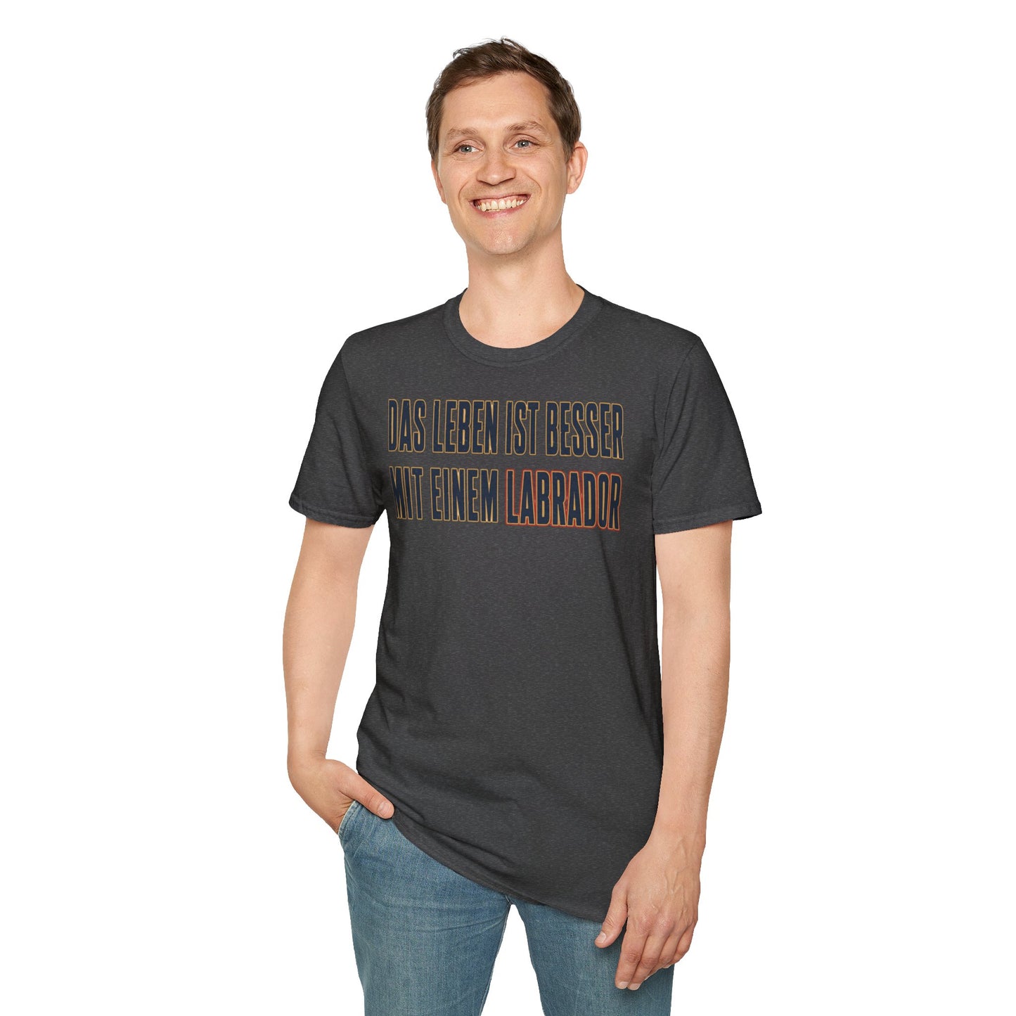 "Das Leben ist besser mit einem Labrador" Labrador-Liebhaber T-Shirt
