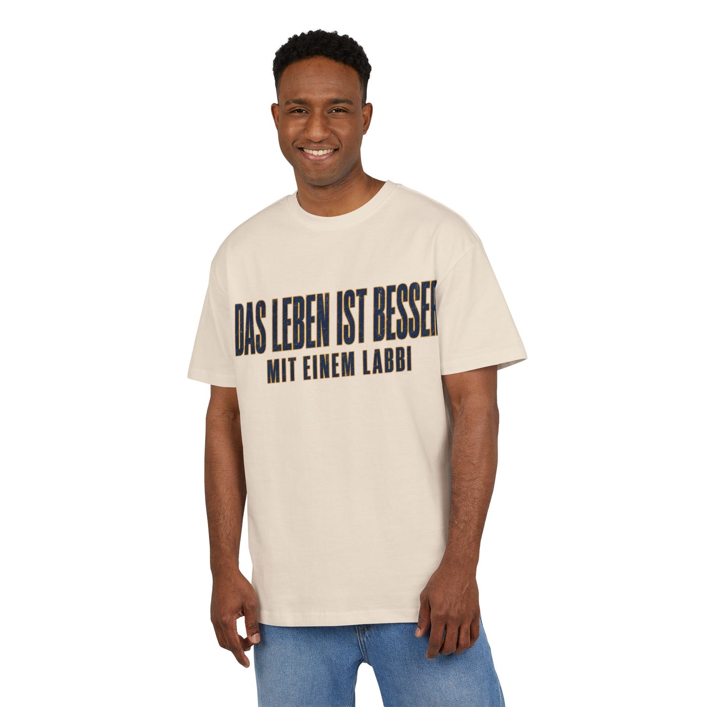 Das Leben ist besser mit einem Labbi T-Shirt | Deutsche Labrador-Spruch Shirt