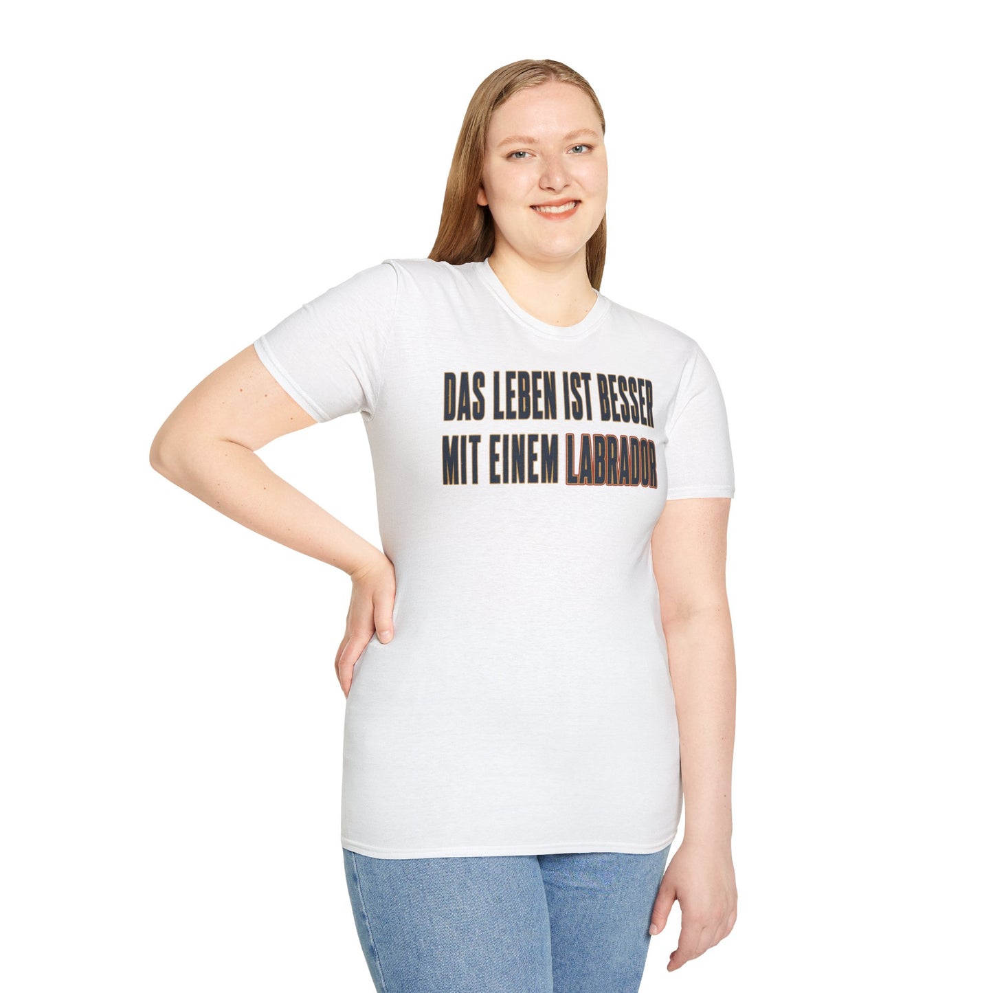 "Das Leben ist besser mit einem Labrador" Labrador-Liebhaber T-Shirt