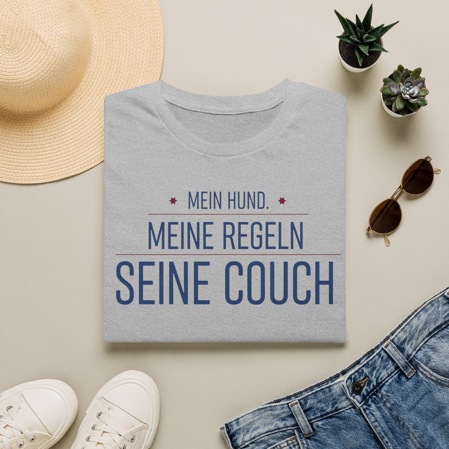 T-Shirt — Mein Hund, Meine Regeln, Seine Couch (German Dog Lover Tee)