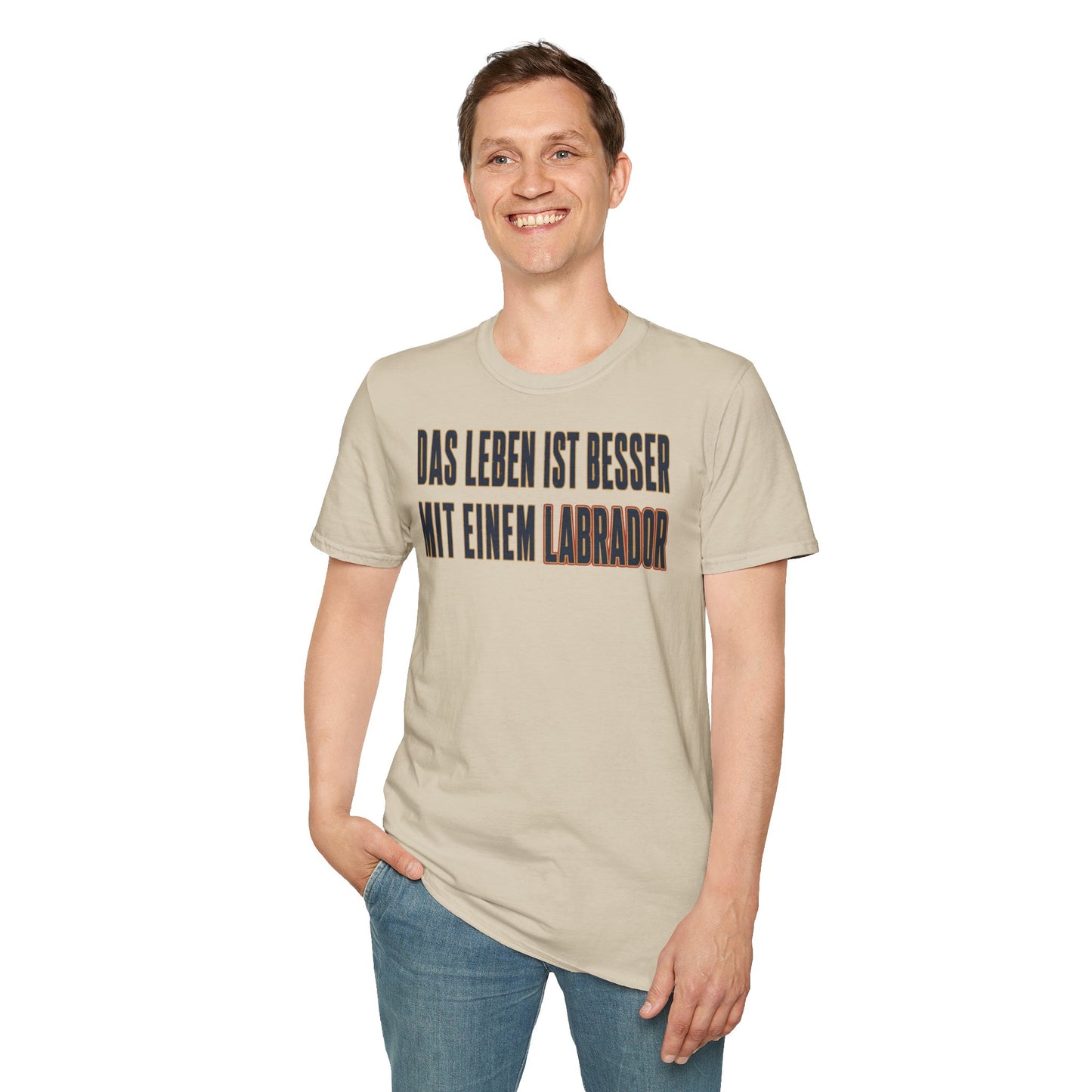 "Das Leben ist besser mit einem Labrador" Labrador-Liebhaber T-Shirt