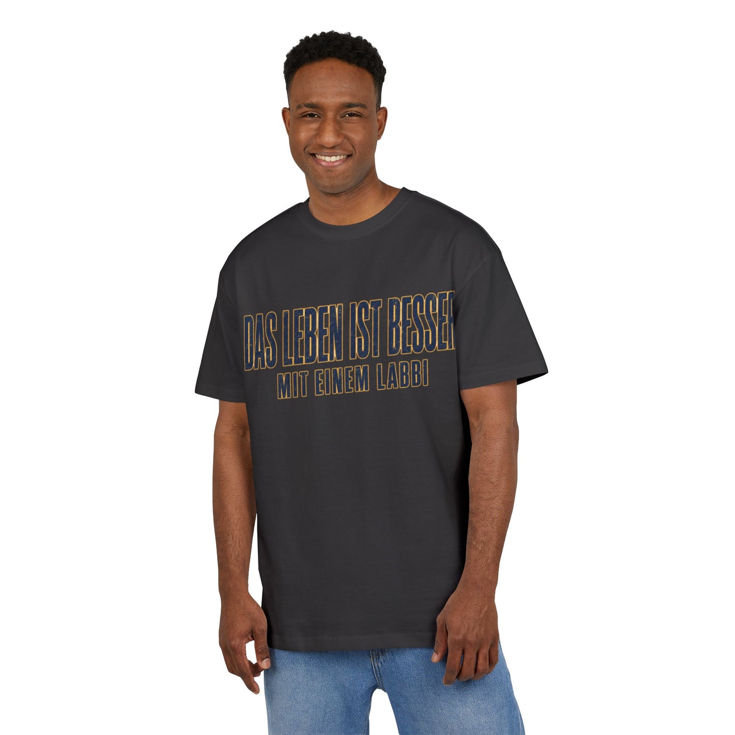 Das Leben ist besser mit einem Labbi T-Shirt | Deutsche Labrador-Spruch Shirt