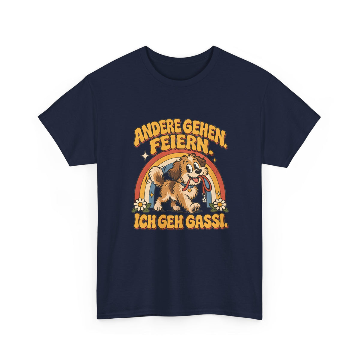 Gassi statt Party – Hunde T-Shirt