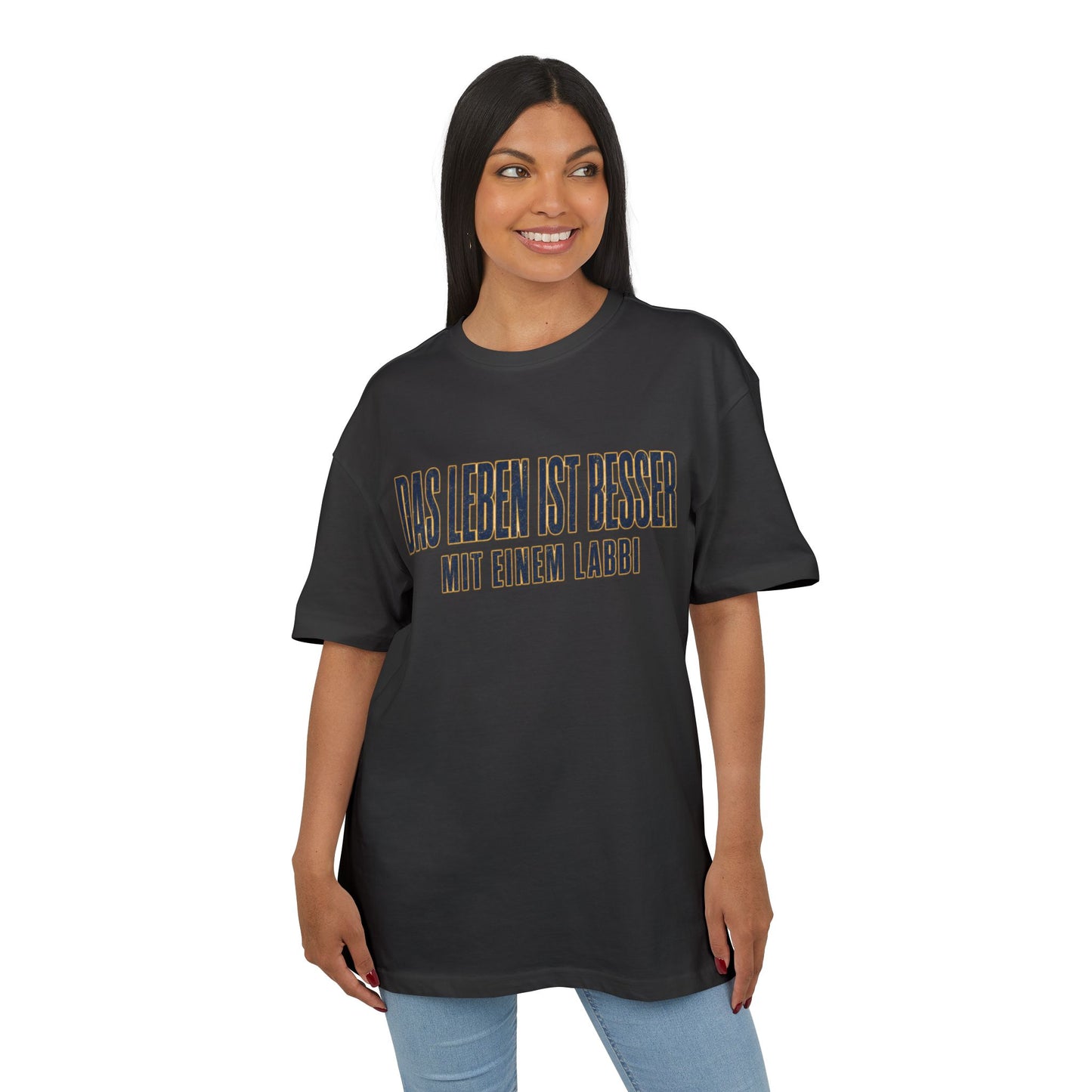 Das Leben ist besser mit einem Labbi T-Shirt | German Labrador Phrase Tee