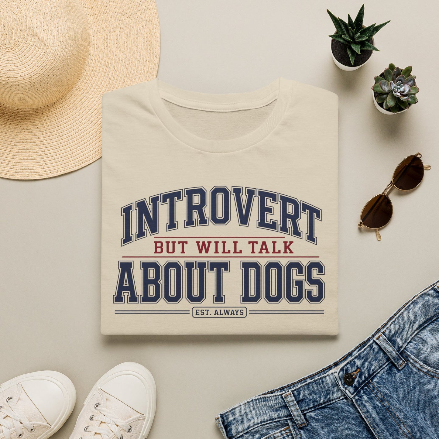 Introvert But Will Talk About Dogs T-Shirt