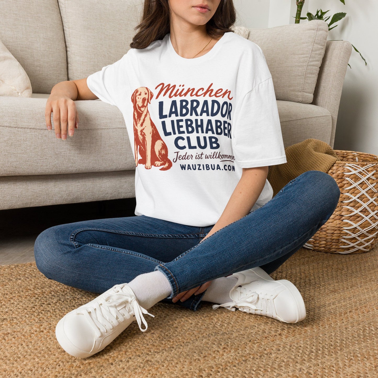 München Labrador Liebhaber Club T-Shirt — Retro Dog Lover Tee
