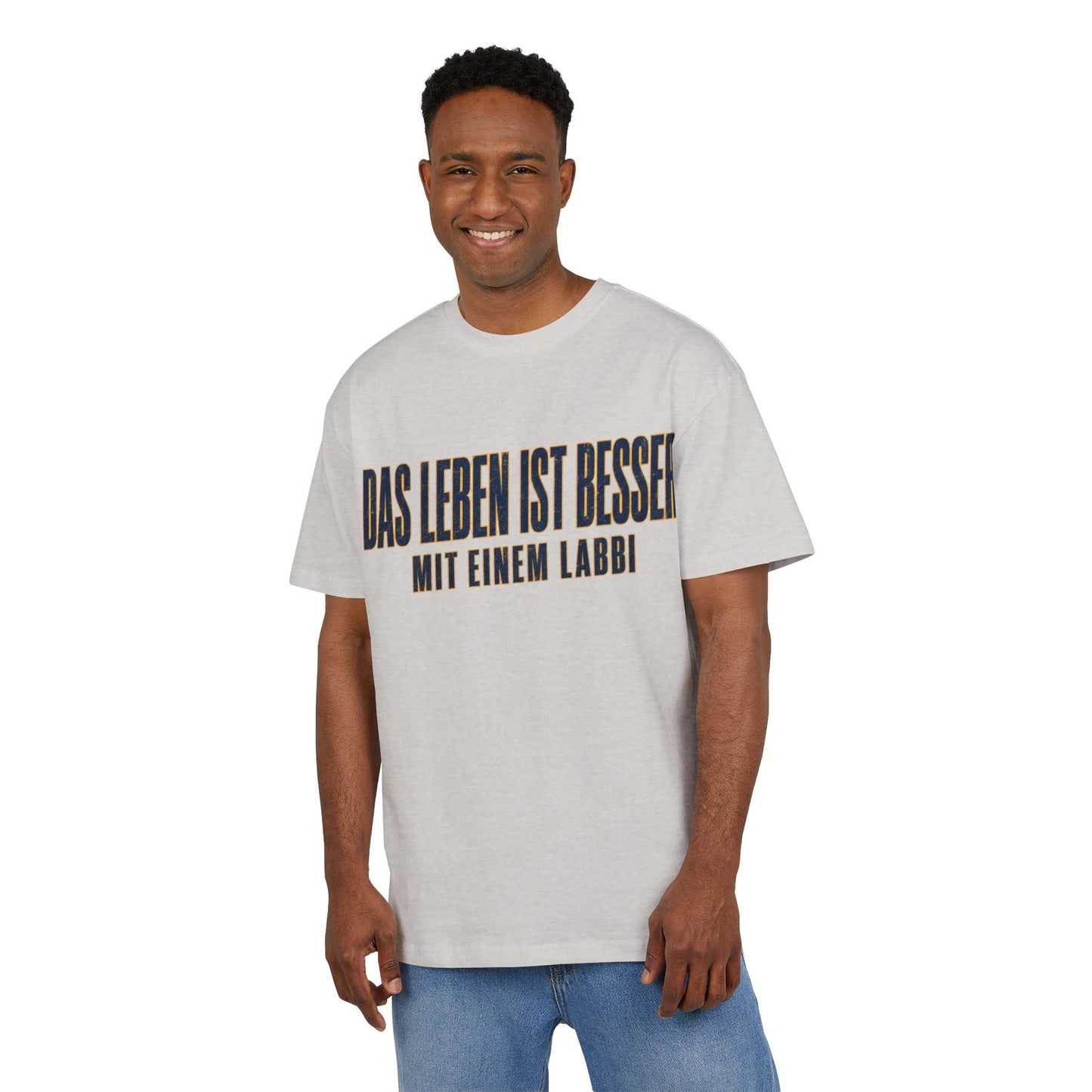 Das Leben ist besser mit einem Labbi T-Shirt | Deutsche Labrador-Spruch Shirt