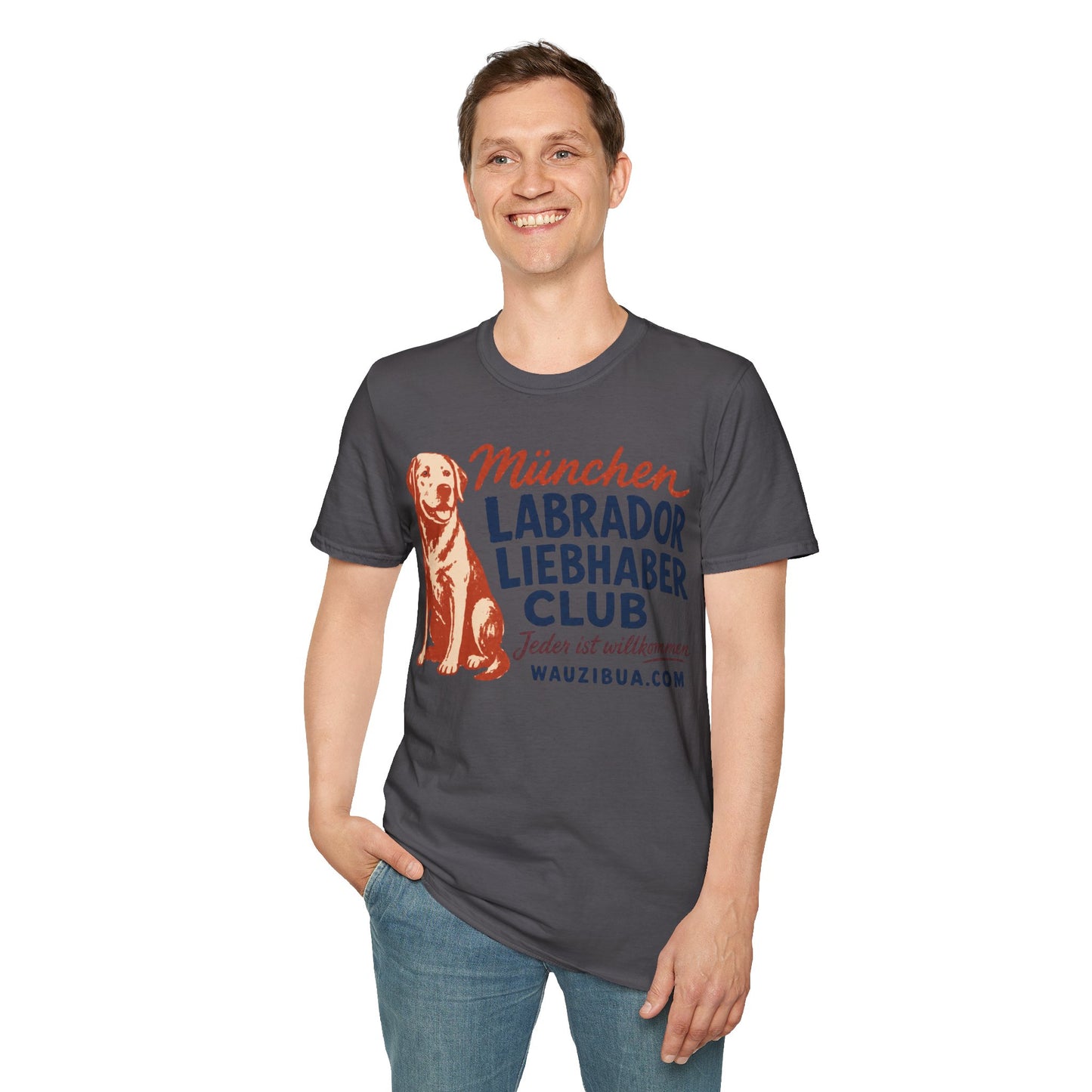 München Labrador Liebhaber Club T-Shirt — Retro Hundeliebhaber Tee