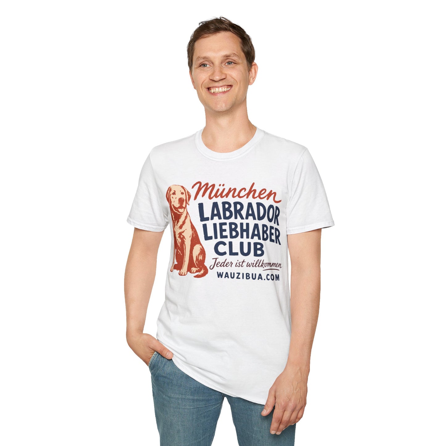 München Labrador Liebhaber Club T-Shirt — Retro Hundeliebhaber Tee