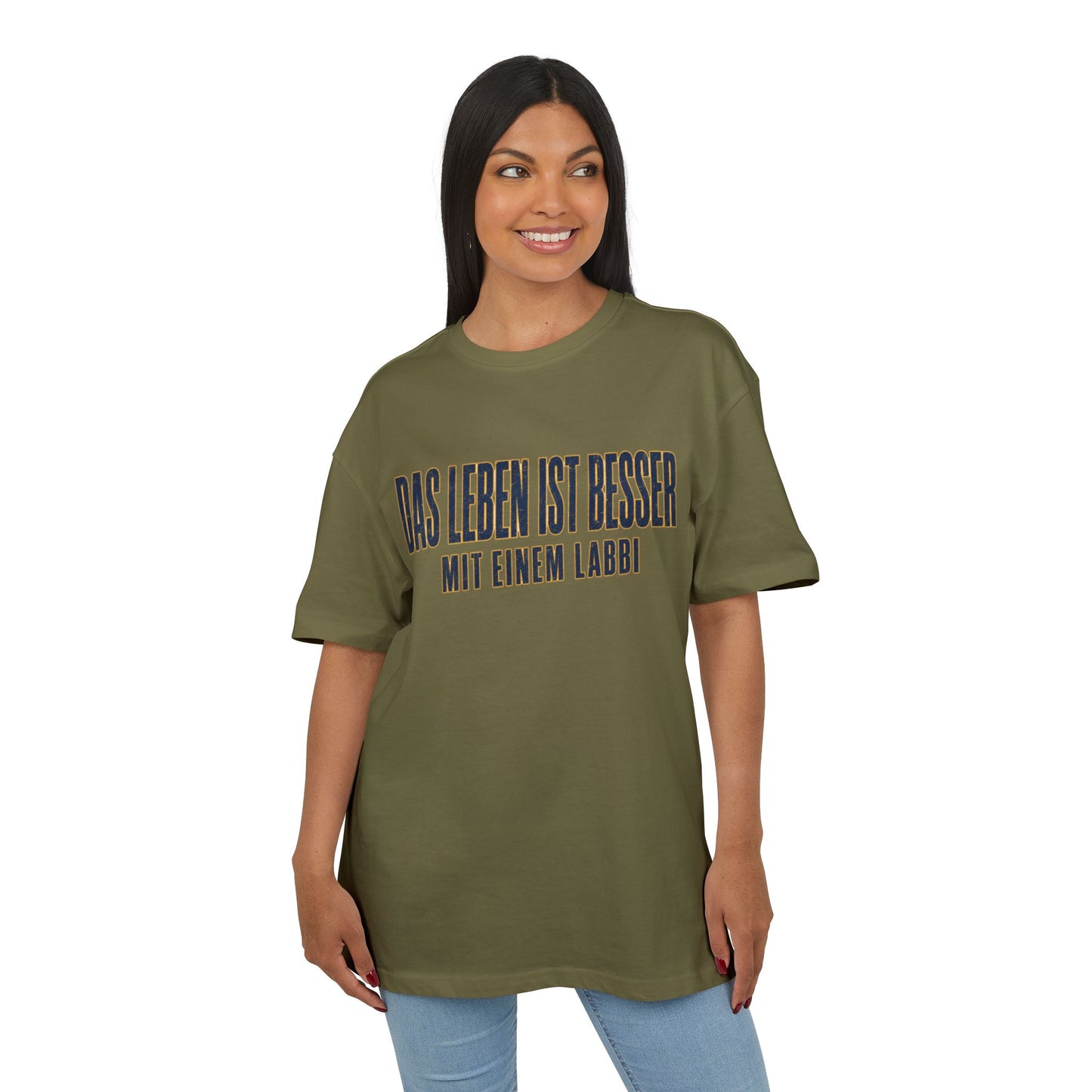 Das Leben ist besser mit einem Labbi T-Shirt | German Labrador Phrase Tee