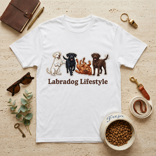 Labradog Lifestyle T-Shirt - White